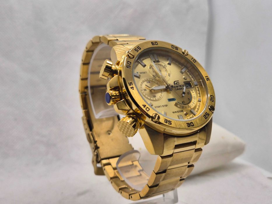 Ceas Sport Casio Edifice EFR 558 GOLD ,Black friday NOU,Garantie 2 ani