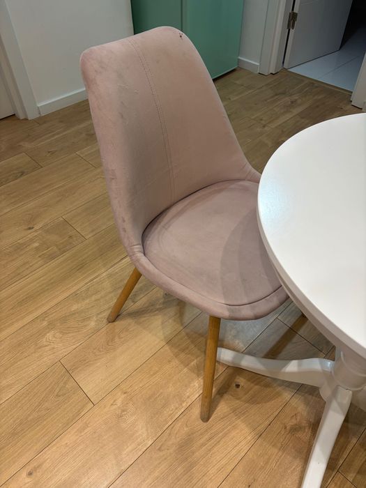 Scaun Jysk Kastrup Catifea Roz Deschis