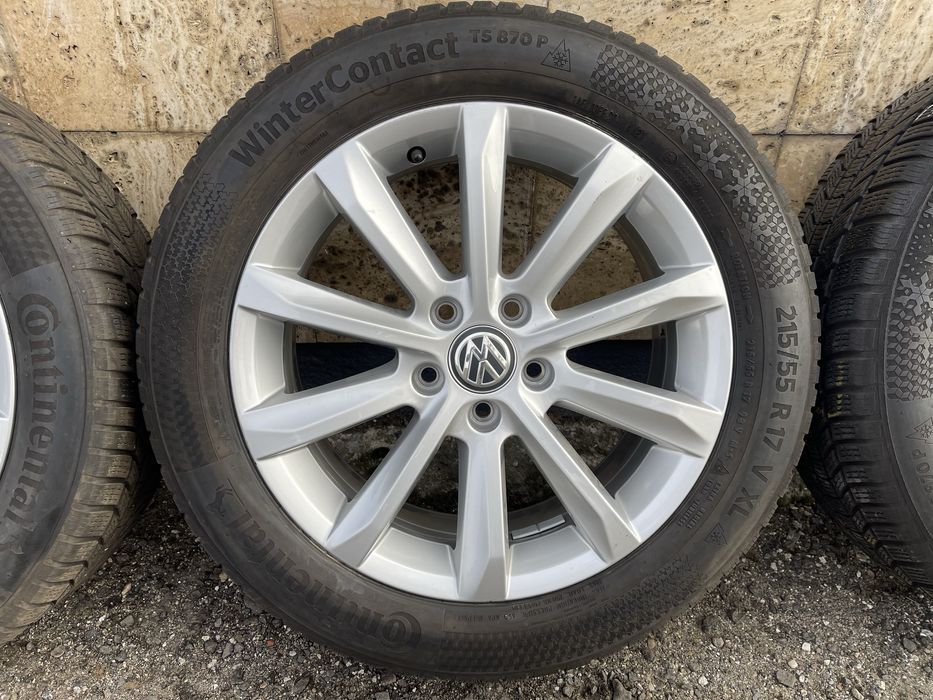 Jante Roți 17 VW Passat B8 Skoda Superb 3 T Roc Anvelope 215 55 R17