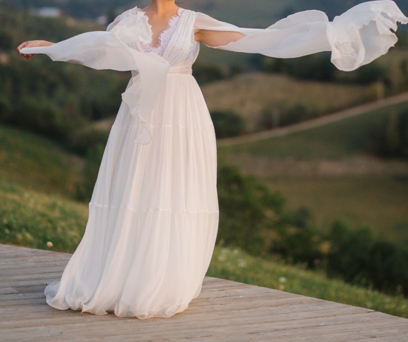 Rochie mireasa din matase