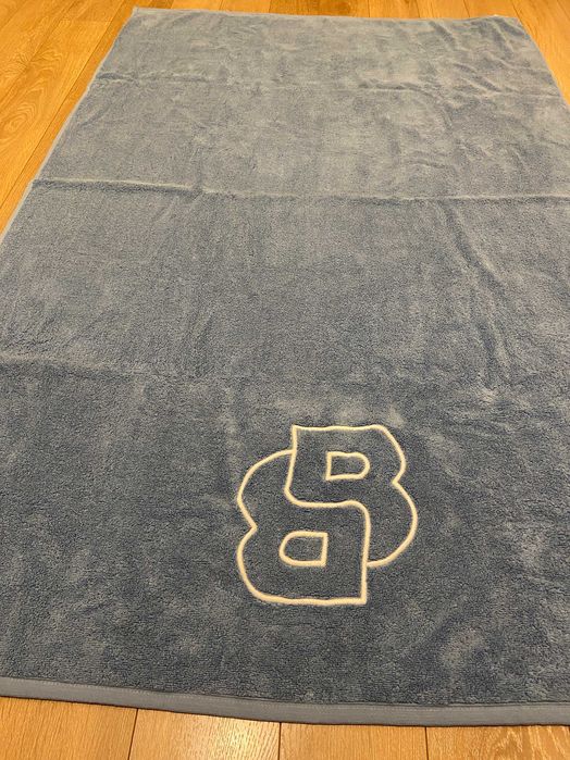 Оригинална плажна кърпа HUGO BOSS 100см/150см, синя