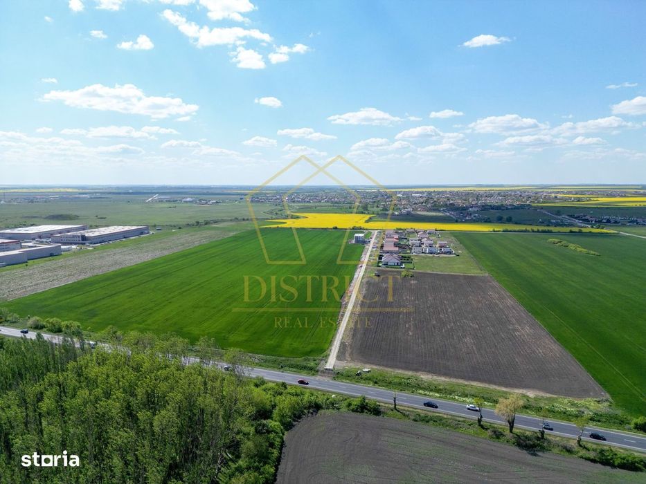 COM 0% Teren industrial pentru hale, servicii | DN69 Sanandrei