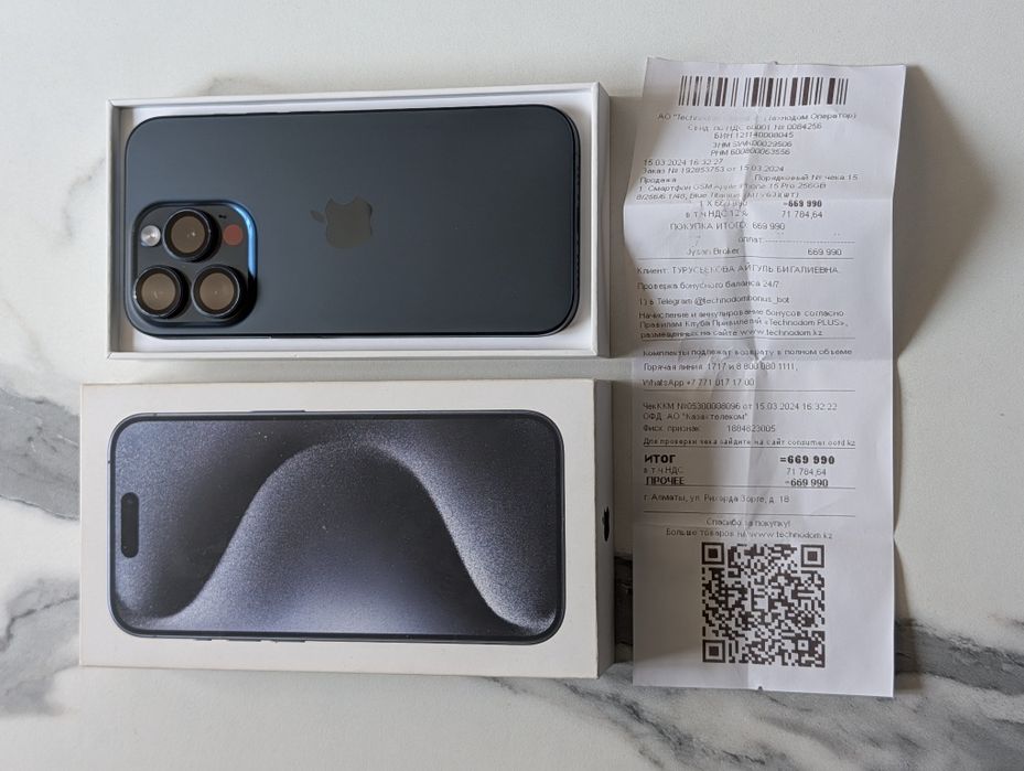 iPhone 15 Pro 256 gb ёмкость 90 EAC