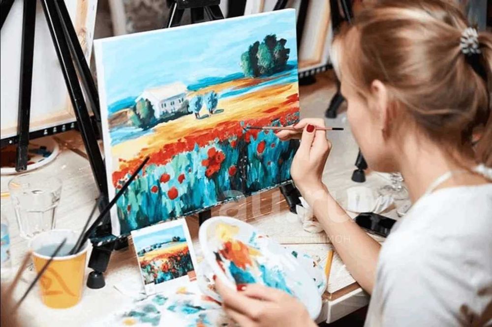 мастер класс живопись холст 30 х40 см