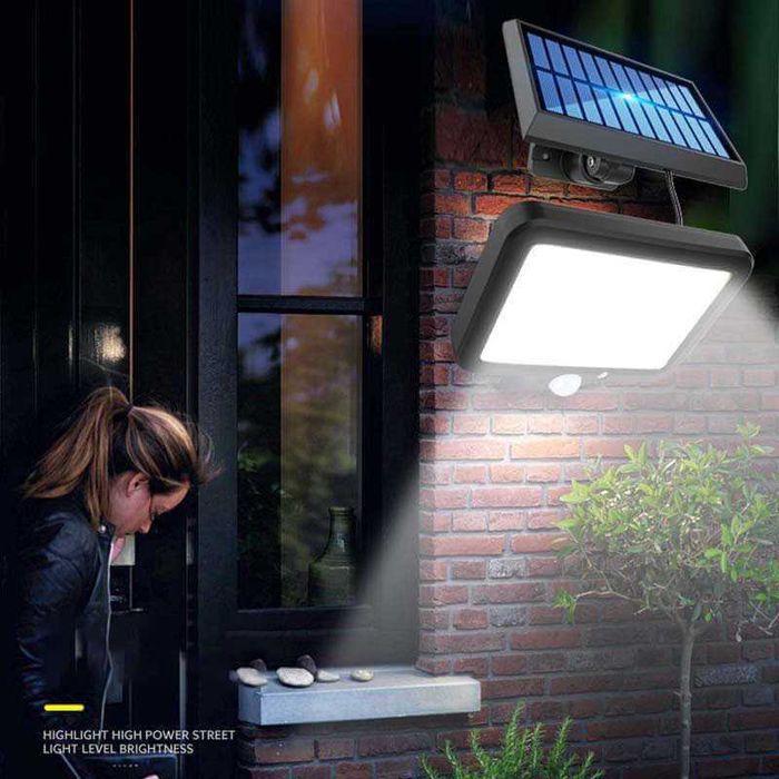 Lampa PROIECTOR SOLAR 120 Led cu telecomanda si senzor