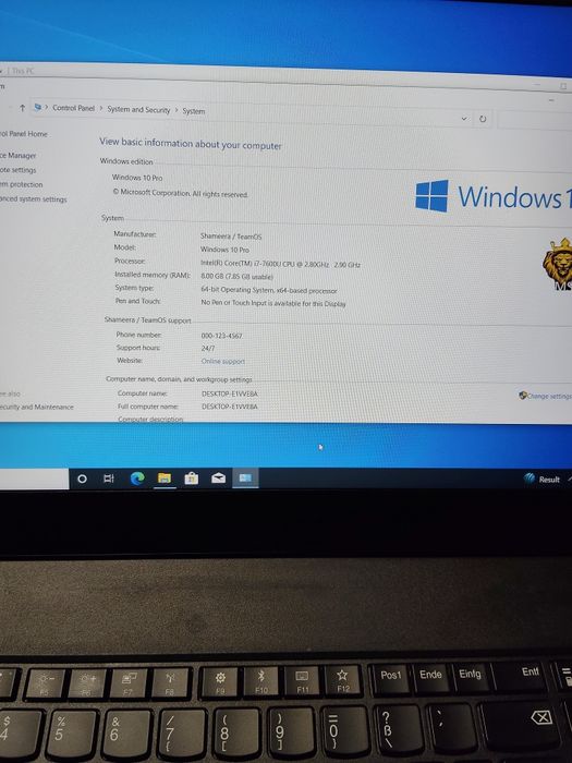 Laptop Lenovo T570 i7-7600u,8gb ,ssd256,15.6fhd