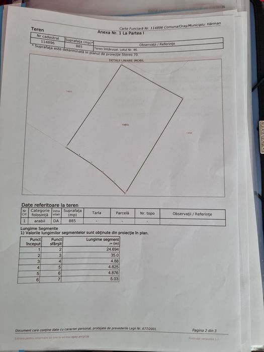 Vând teren  intravilan