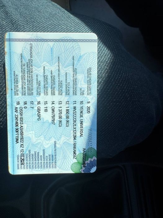 Мошина сотилади 2020 йил