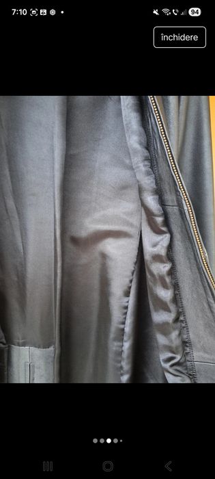 Haină damă din piele naturală, Versace ( S/ M)