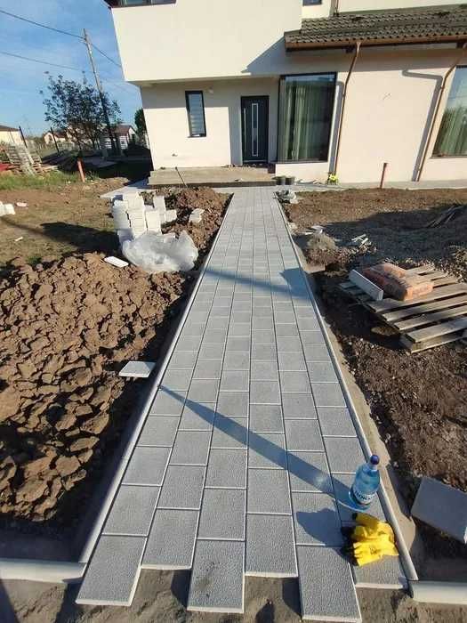 Amenajări Curți: Pavaje și Garduri Beton – Direct Producător – Montaj