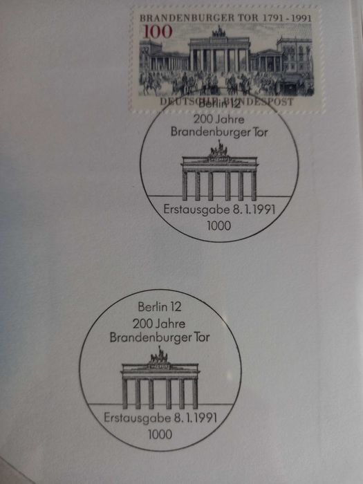 Нумизматични пликове Германия с марки, 2 броя.