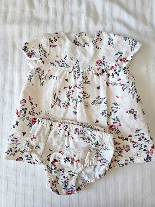 Лот летни дрешки за момиче, размер 74-80 (6м-12м) на НМ, Zara Mini, Mamas&Papas и др.