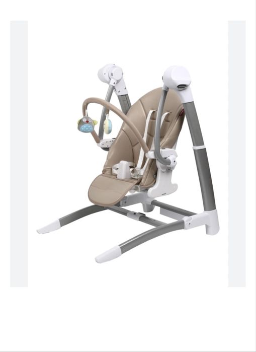 Детский шезлонг кресло качалка стол 3в1