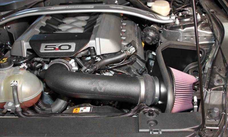 Тунинг Спортен филтър K&N 2015 Ford Mustang GT 5.0L V8 Performance Intake Kit