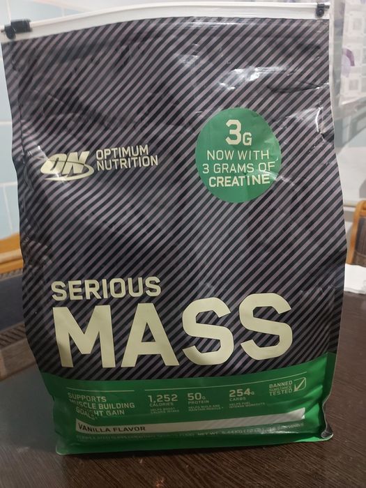 Serious Mass, Vanilla Flavor – Оригинал, 5кг
Продаётся гейнер Serious