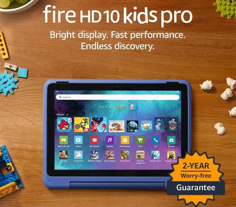 Kindle Fire HD 10 Kids Pro — быстрый и защищенный планшет для детей