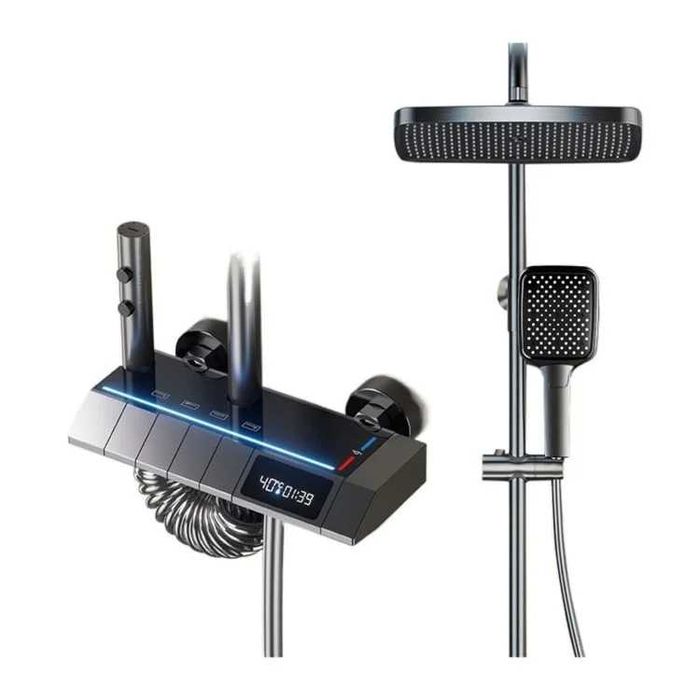 Модерен интелигентен термостатен душ с дисплей и LED подсветка