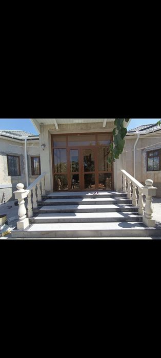 Установка гранит травертин