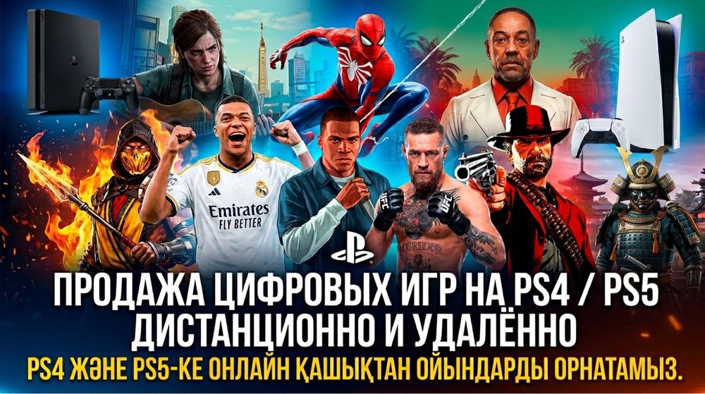 Продажа цифровых любые игры на PS4 / PS5