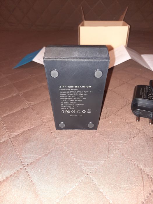 Stație de încărcare wireless 3in 1 încărcare 20w