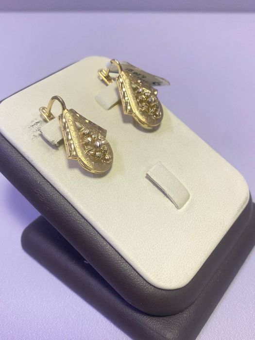 Серьги из желтого золота / СТ30783
