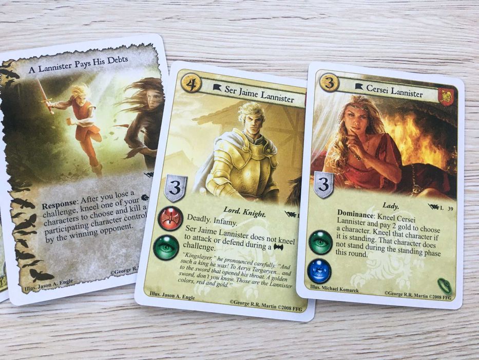 Игра на тронове: Играта на карти (първо издание)