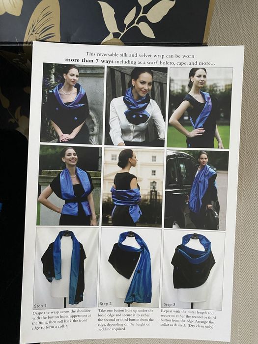 Sal elegant de matase si catifea Gabriela Rose London