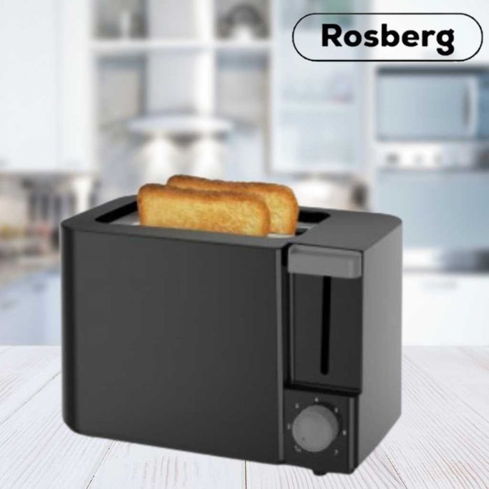 Тостер Rosberg R51440F, 700W, 2филийки, 2 ГОДИНИ ГАРАНЦИЯ