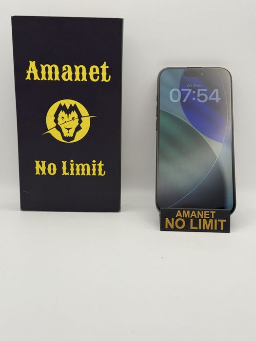 iPhone 15 Pro Black 128GB Baterie 86% Garantie 12 Luni , AMANET NO LIMIT.