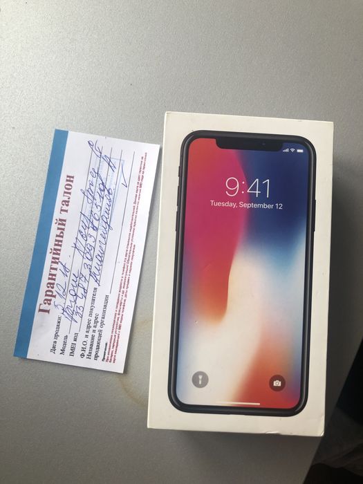 Iphone X с гарантий