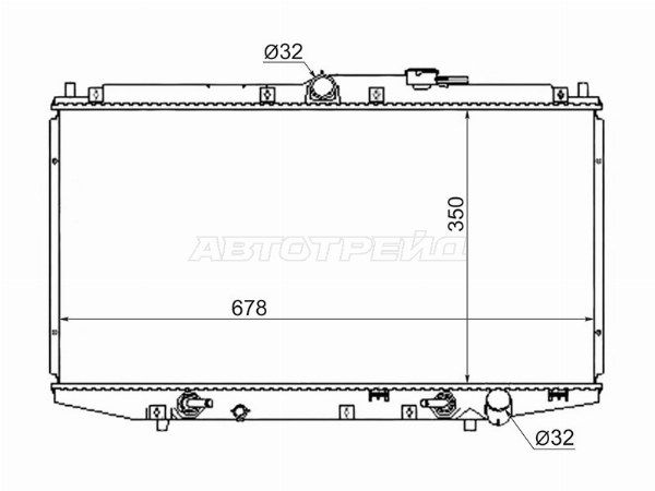 Радиатор Honda Accord