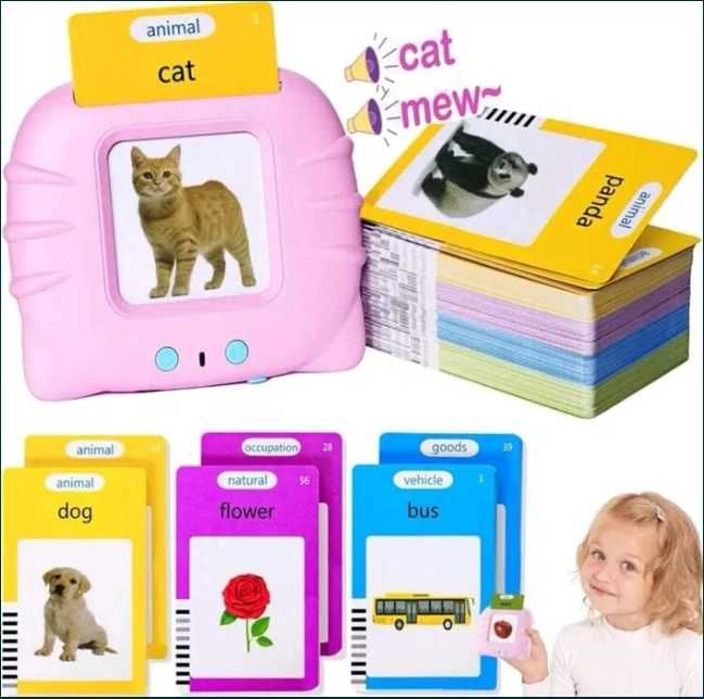 Детски карти за учене на английски думи със звукови ефекти