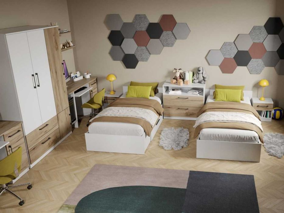 Set Mobila Dormitor Tineret Mihai C24 - Transport Gratuit in 4-10 zile