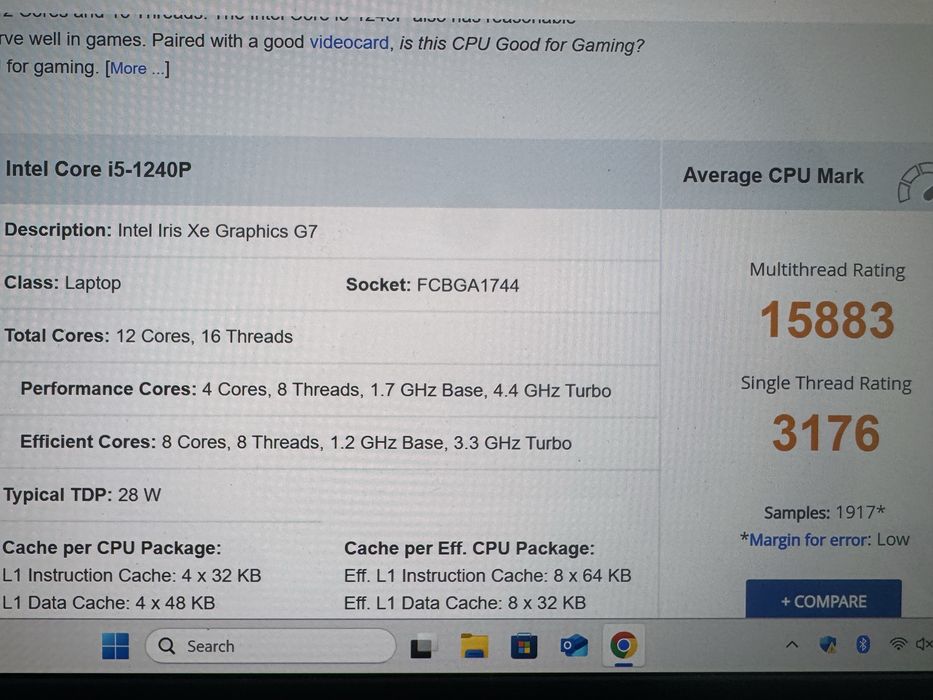 Laptop Lenovo Yoga slim i5 1240p OLED