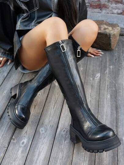 Дамски чизми, дълги ботуши