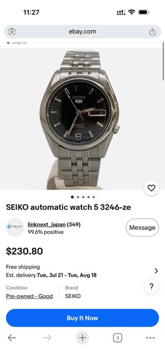 Ceas SEIKO 5  3246-Z-E