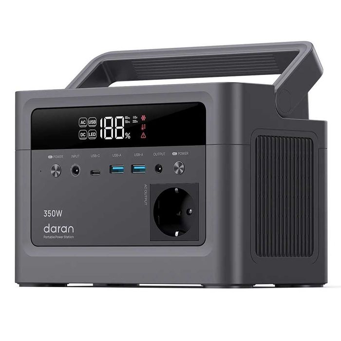 DaranEner Cubus350L – Преносима зарядна станция 350W 288Wh LiFePO4
