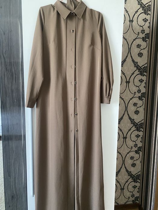 платье рубашка в пол