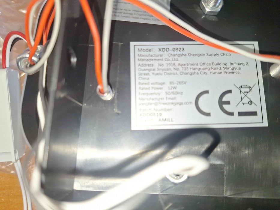 11.2-инчов 12W квадратен LED плафон, с ярка студена бяла/естествена