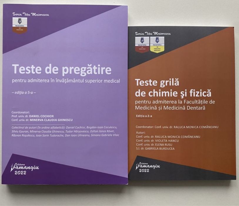 carti culegere culegeri 2023 admitere titu maiorescu medicina generala