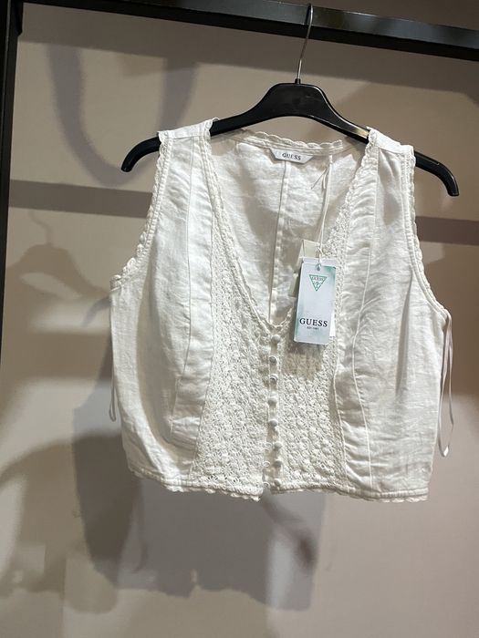 Ленен топ Guess