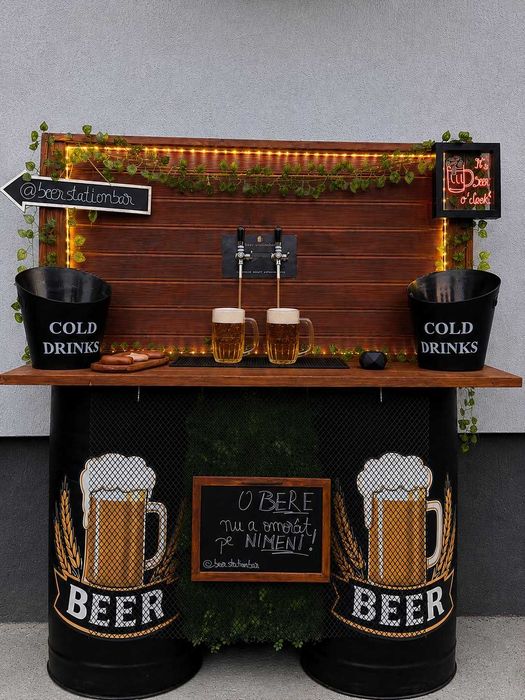 Bar mobil cu bere la draft