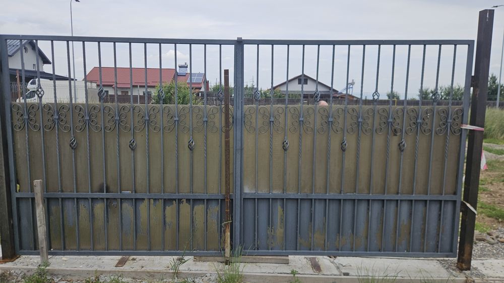 Porți de gard 4m cu automatizare brațe electrice