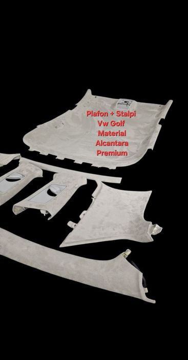Tapiterie plafon Vw Golf  5 / 6 + stalpi alcantara Vw Golf 5 6 Scurt Combi Break Plus