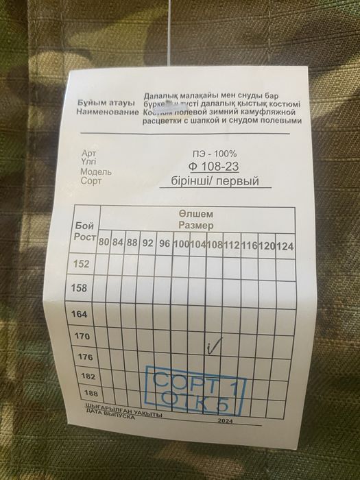 Форма уставная мультикам