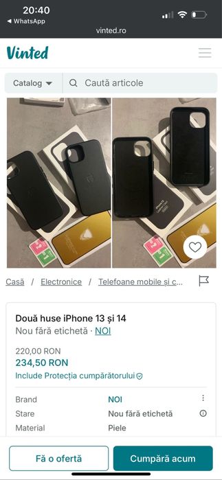 Încărcător iphone 40W sau auto 20W. Dacă ai cablul merge și la Samsung