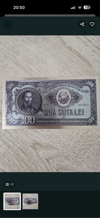 Doua Bancnote diferite de 100 lei editie aniversara