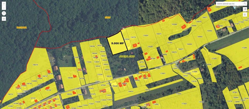 Vand teren intravilan 5.000 mp in Cisnadioara / jud. Sibiu