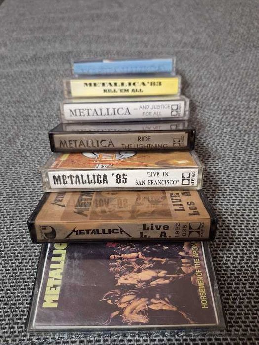 Metallica. Лот 5 касети. Качествен оригинален студиен запис, кутия, обложка.