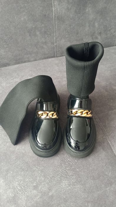 Продам сапожки для девочки, комбинированные.